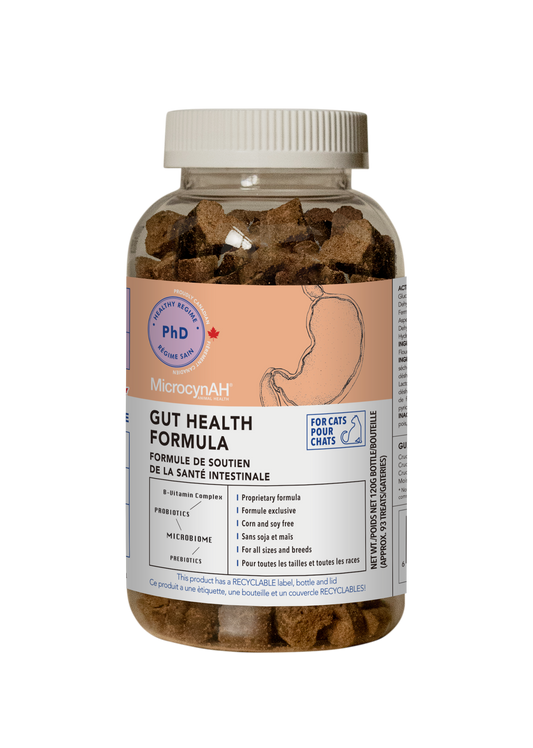 MicraVet™ Cat Gut Health Formula Soft Chews, Clinically Proven • Rapid Digestive Relief • Gentle Feline-Friendly Formula